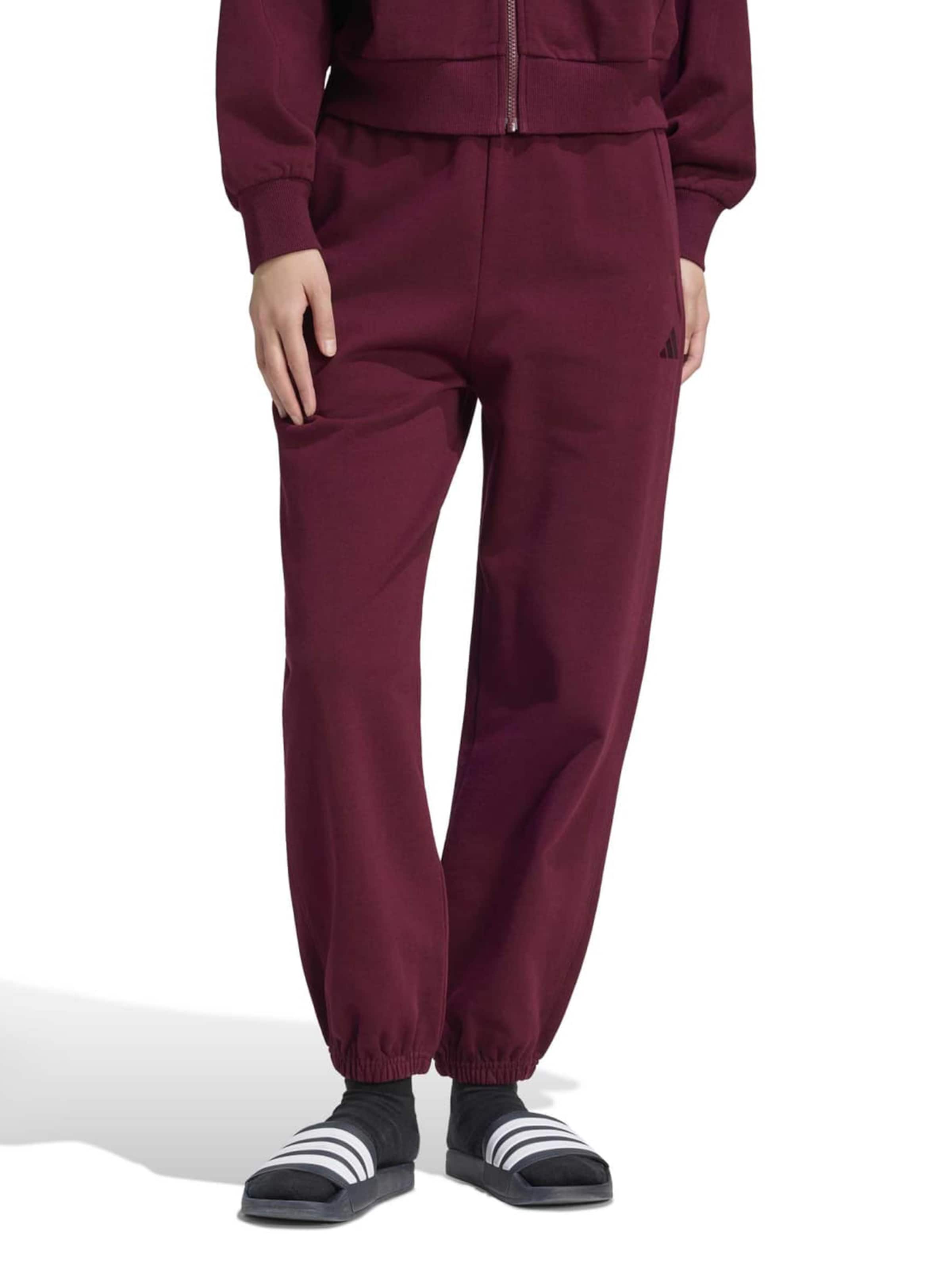 ADIDAS SPORTSWEAR - Tapered Pantalón deportivo en rojo: frente