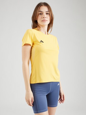 Maglia funzionale 'ADIZERO' di ADIDAS PERFORMANCE in giallo: frontale