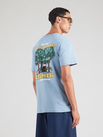Tricou 'FEEL POWER' de la ELEMENT pe albastru