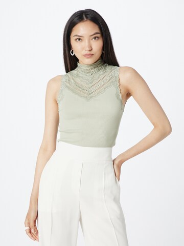 rosemunde Knitted Top in Green: front