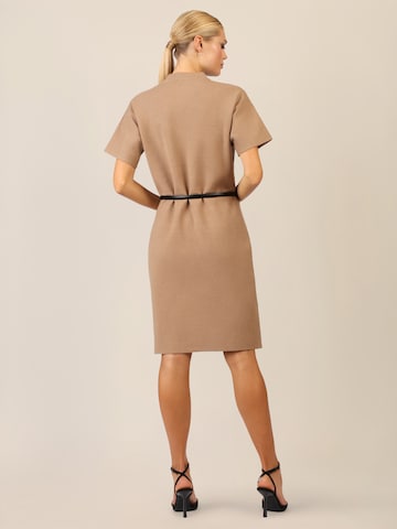 APART Knitted dress in Brown