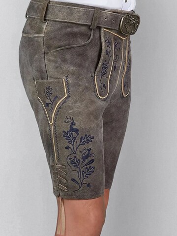 Coupe slim Pantalon folklorique 'Hofmeister' SPIETH & WENSKY en marron