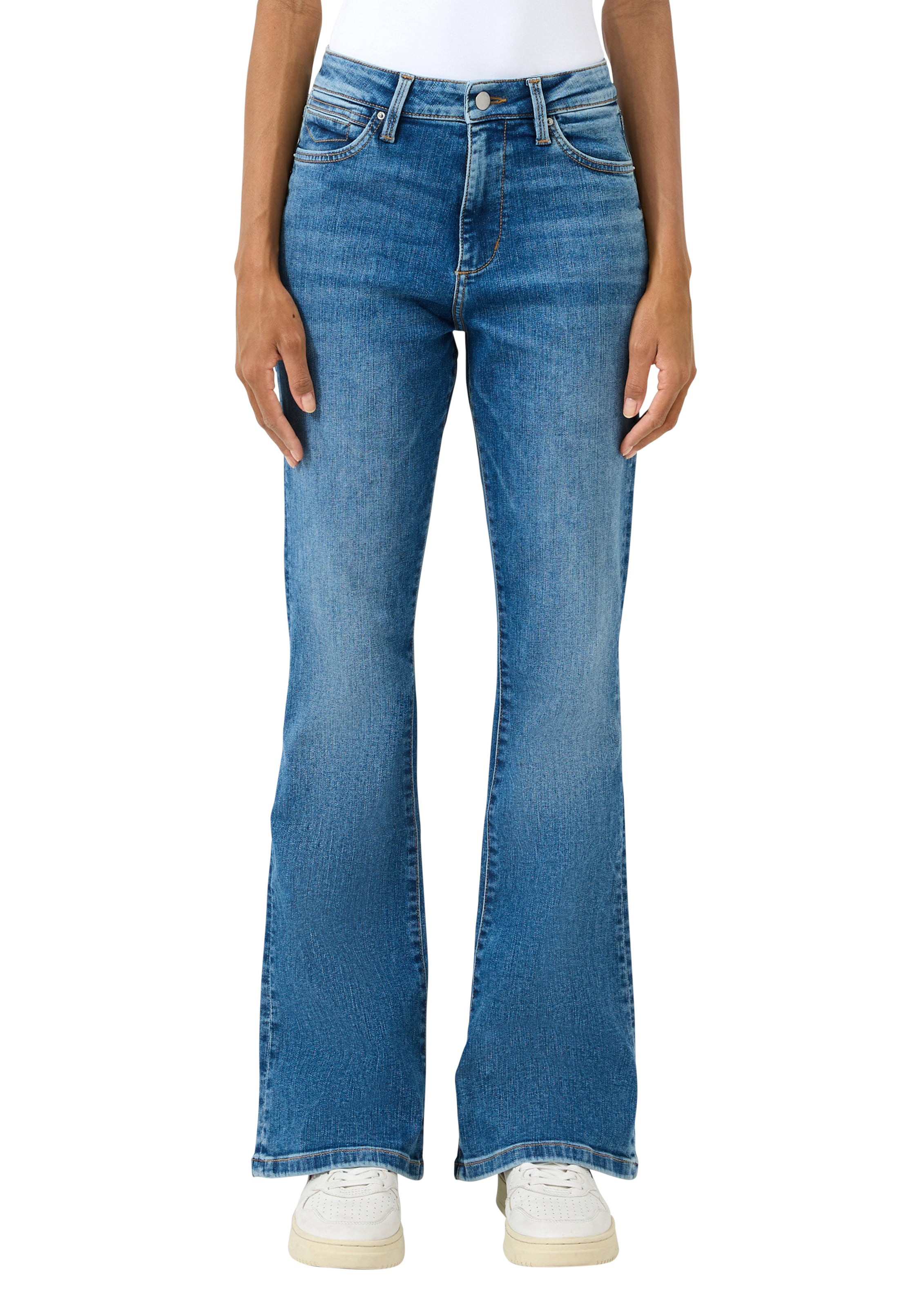 évasé Jean 'Reena' QS en bleu : devant