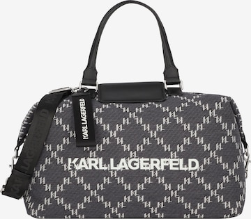 Borsa weekend di Karl Lagerfeld in grigio: frontale