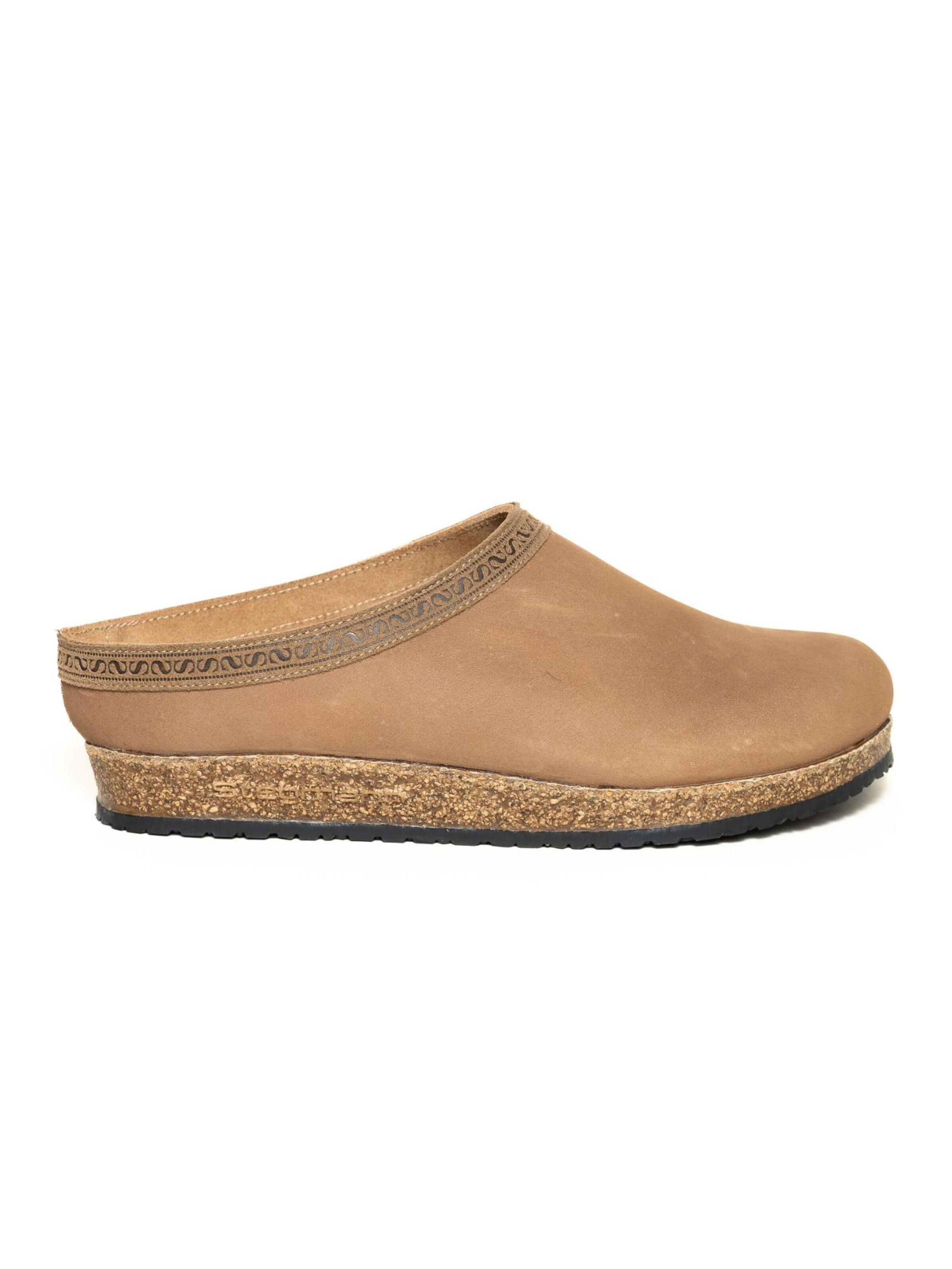 Stegmann Clogs 'Lederhausschuh Leder Clog Stegmann'‌‌‌‌‌ in Braun
