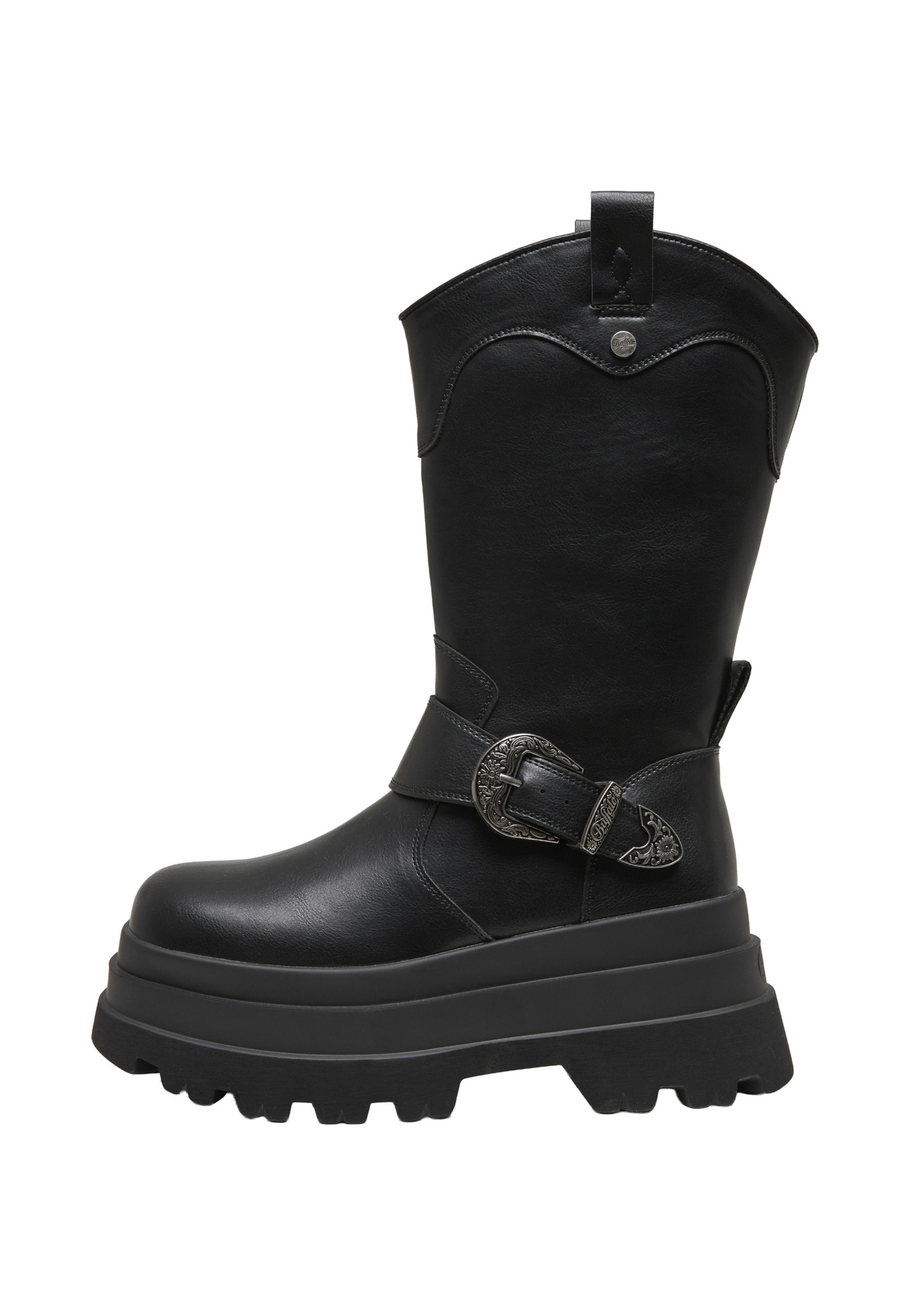 BUFFALO Boots 'Jupiter' in Schwarz: Vorderseite