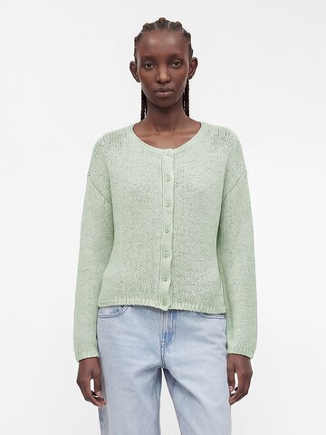 Abercrombie & Fitch Gebreid vest in Groen: voorkant