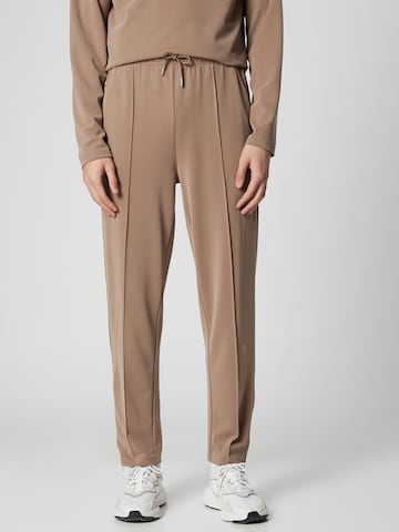 ABOUT YOU x Kevin Trapp Regular Pleat-Front Pants 'Hannes' in Beige: front