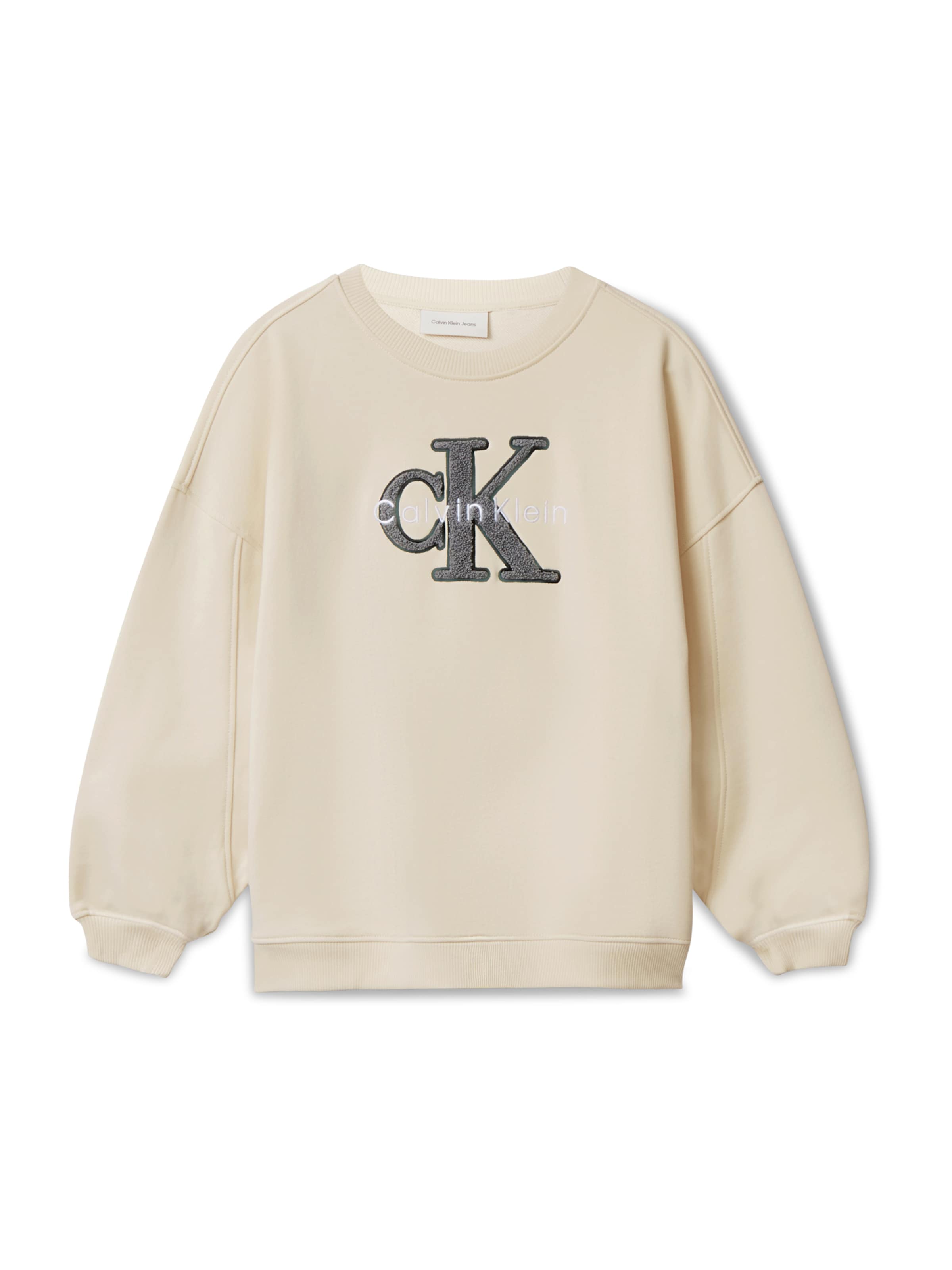 Calvin Klein Jeans Свитшот в Серый: спереди