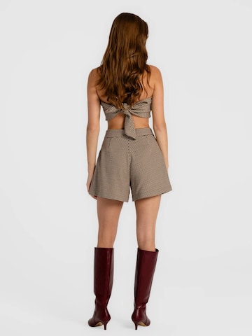Regular Pantalon 'Retto' mandragora en marron