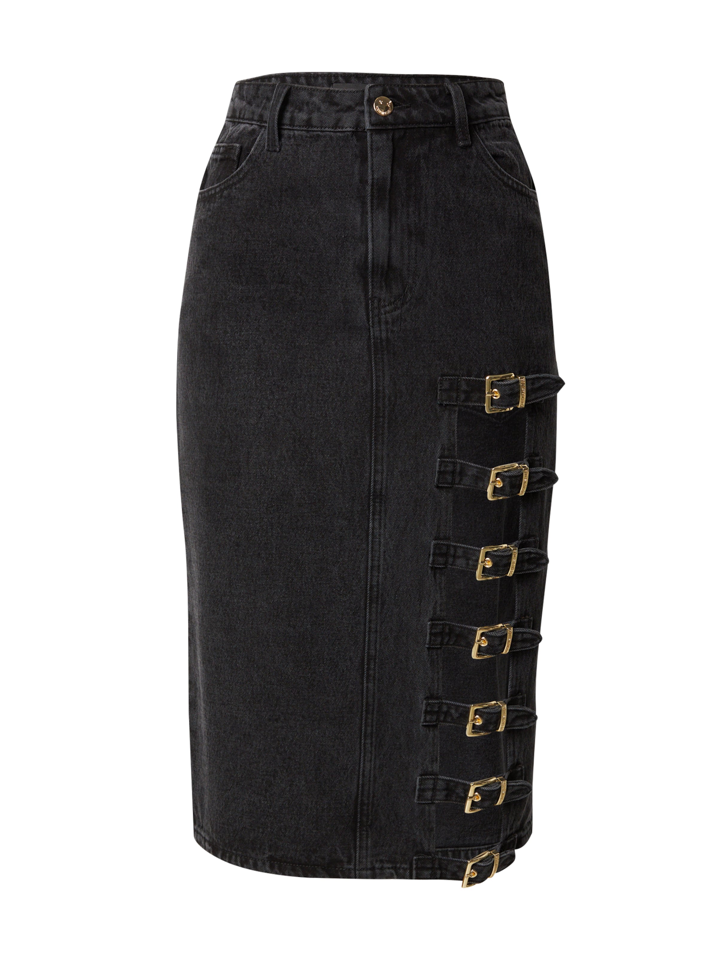 Hoermanseder Rock 'Dena' in Grau: Vorderseite