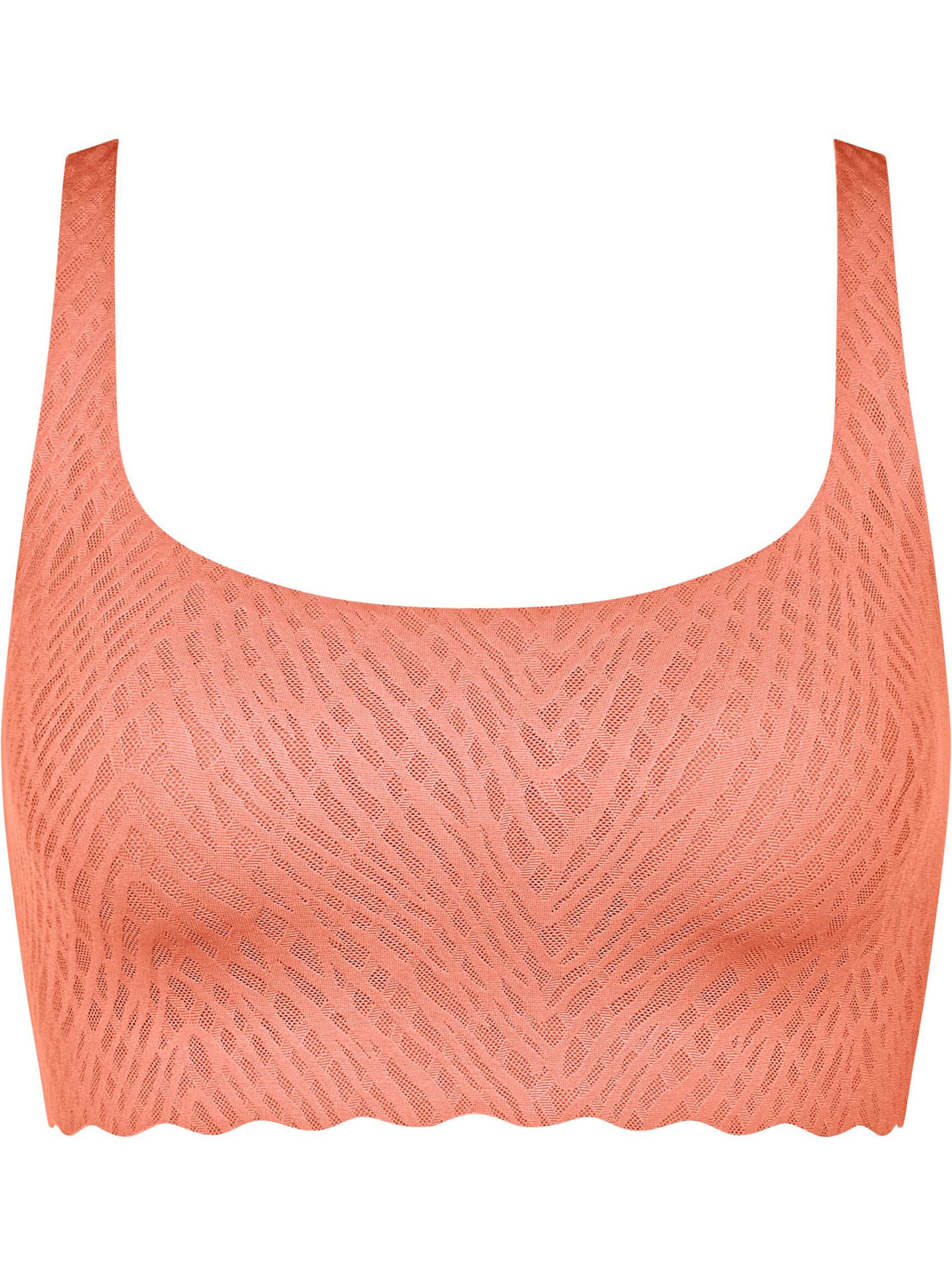 SLOGGI Bra ' ZERO Feel Bliss Top ' in Orange: front