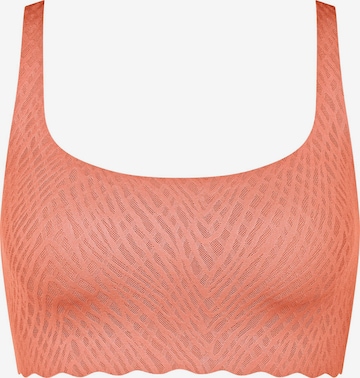 SLOGGI Bra ' ZERO Feel Bliss Top ' in Orange: front