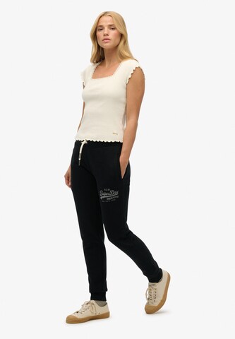 Superdry Tapered Trousers in Black