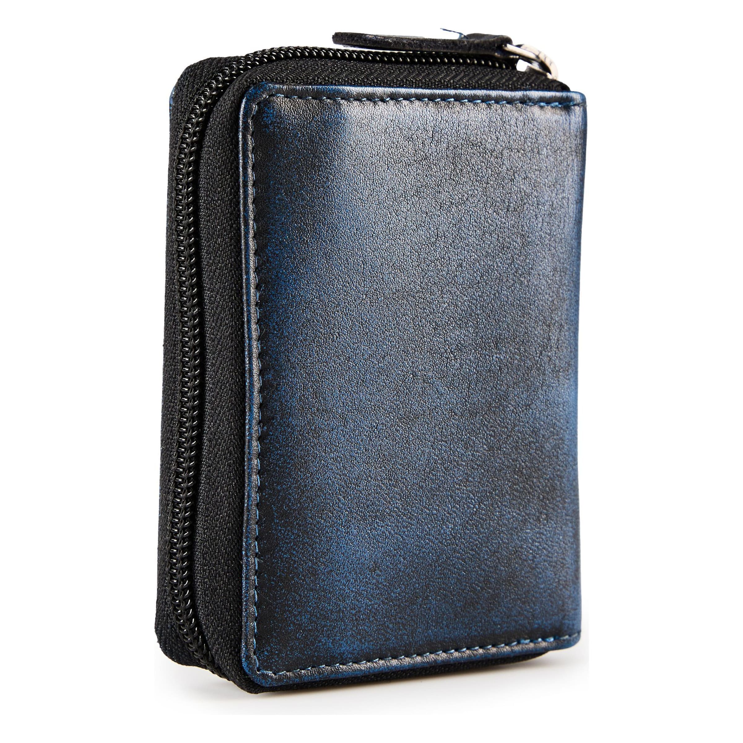 Portamonete 'Destressed' di GREENBURRY in blu