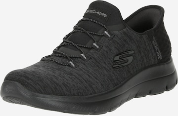 SKECHERS - Sapatilhas slip-on 'Summits' em preto: frente