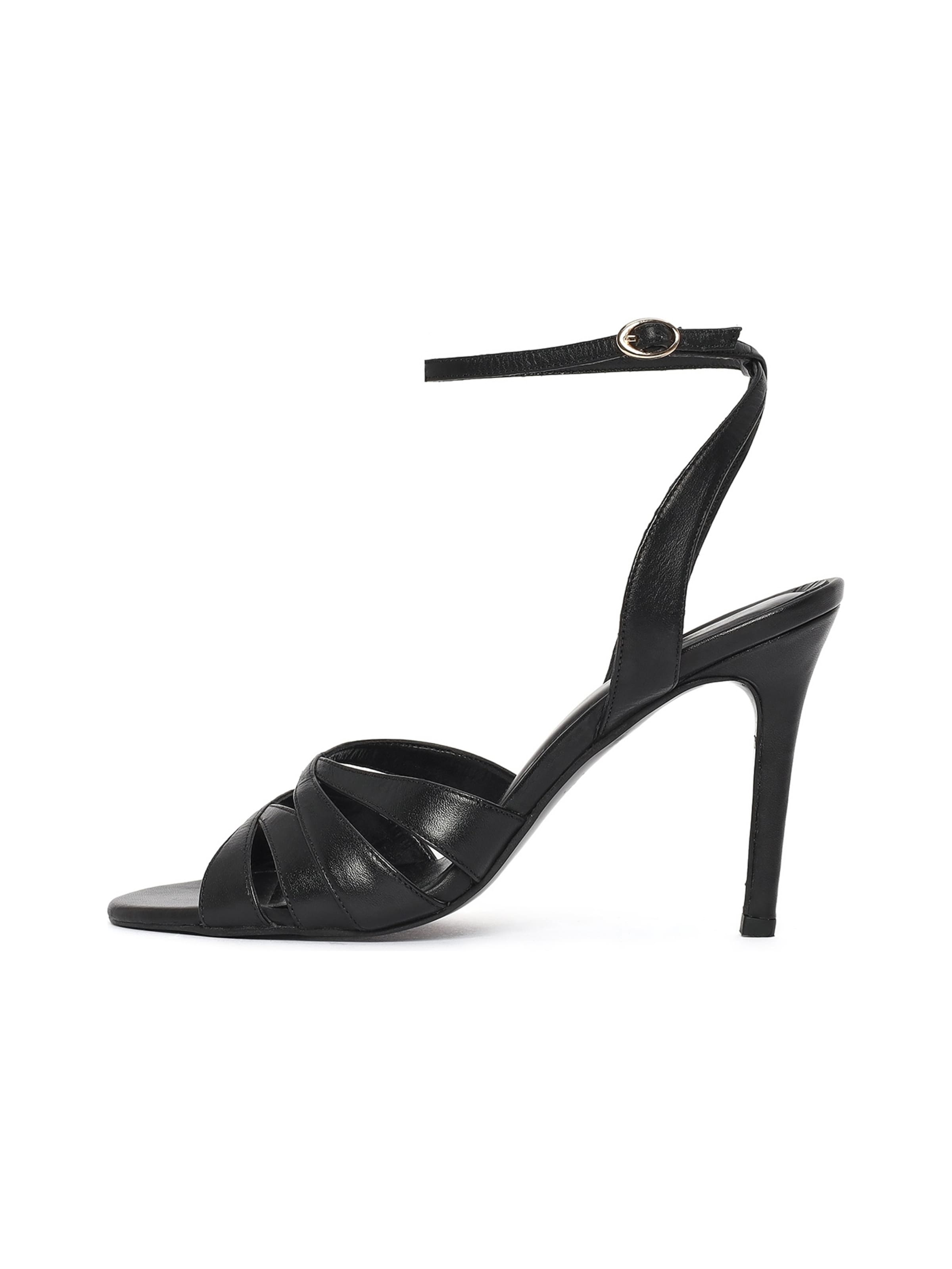 Sandales Derimod en noir : devant