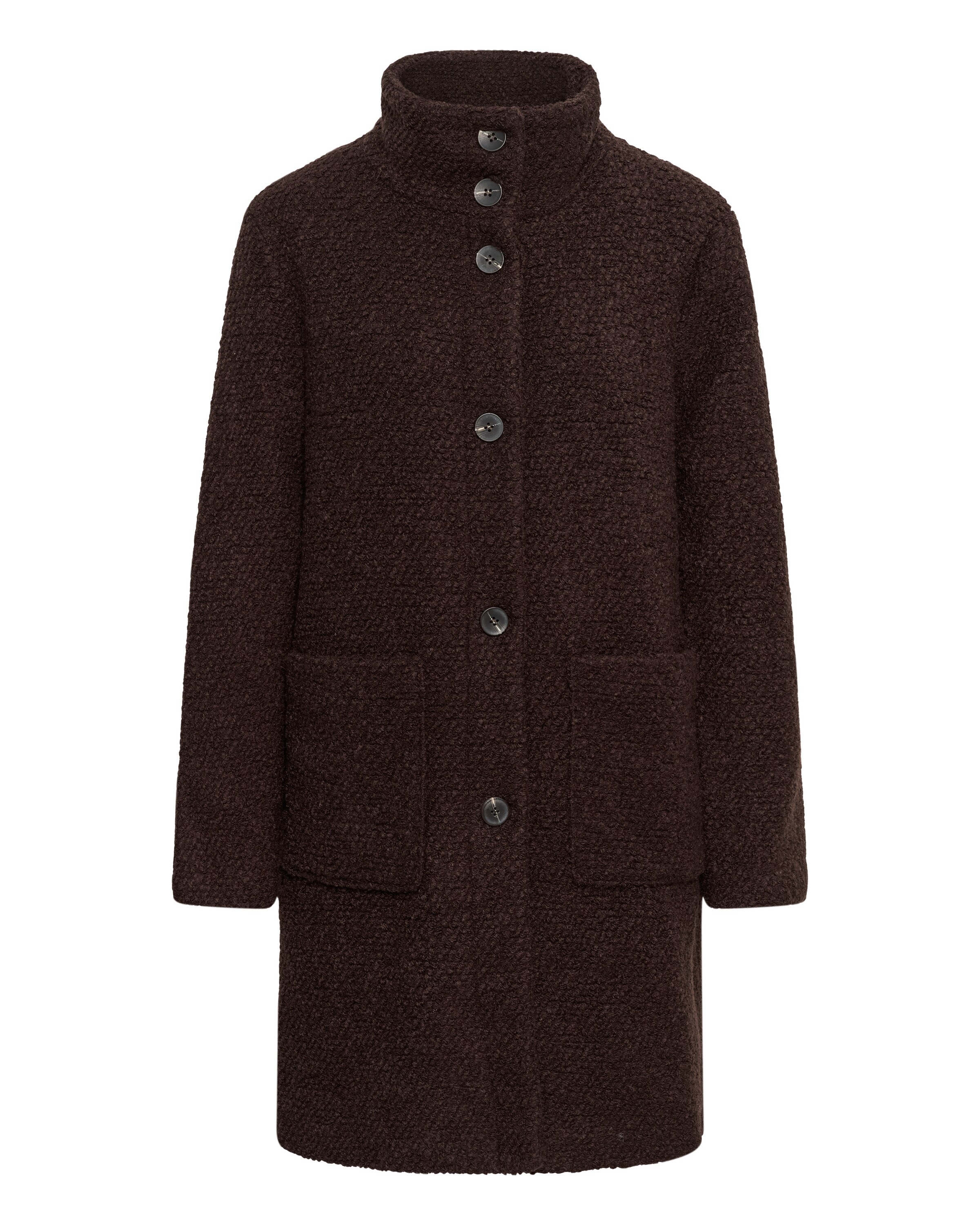 SAINT TROPEZ Winter coat in Brown: front