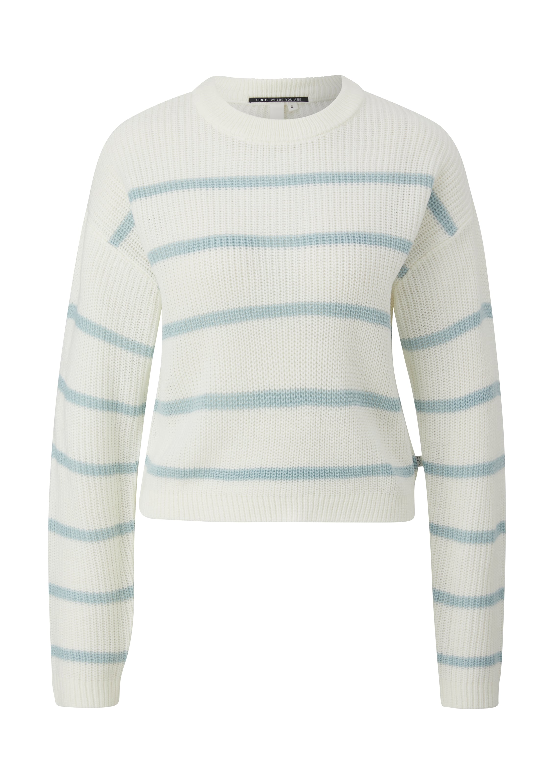 QS Pullover in Weiß: Vorderseite