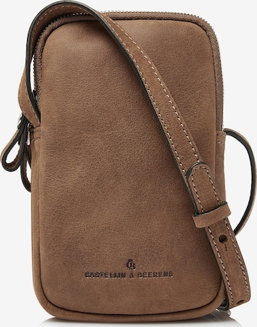 Borsa a tracolla di Castelijn & Beerens in marrone: frontale