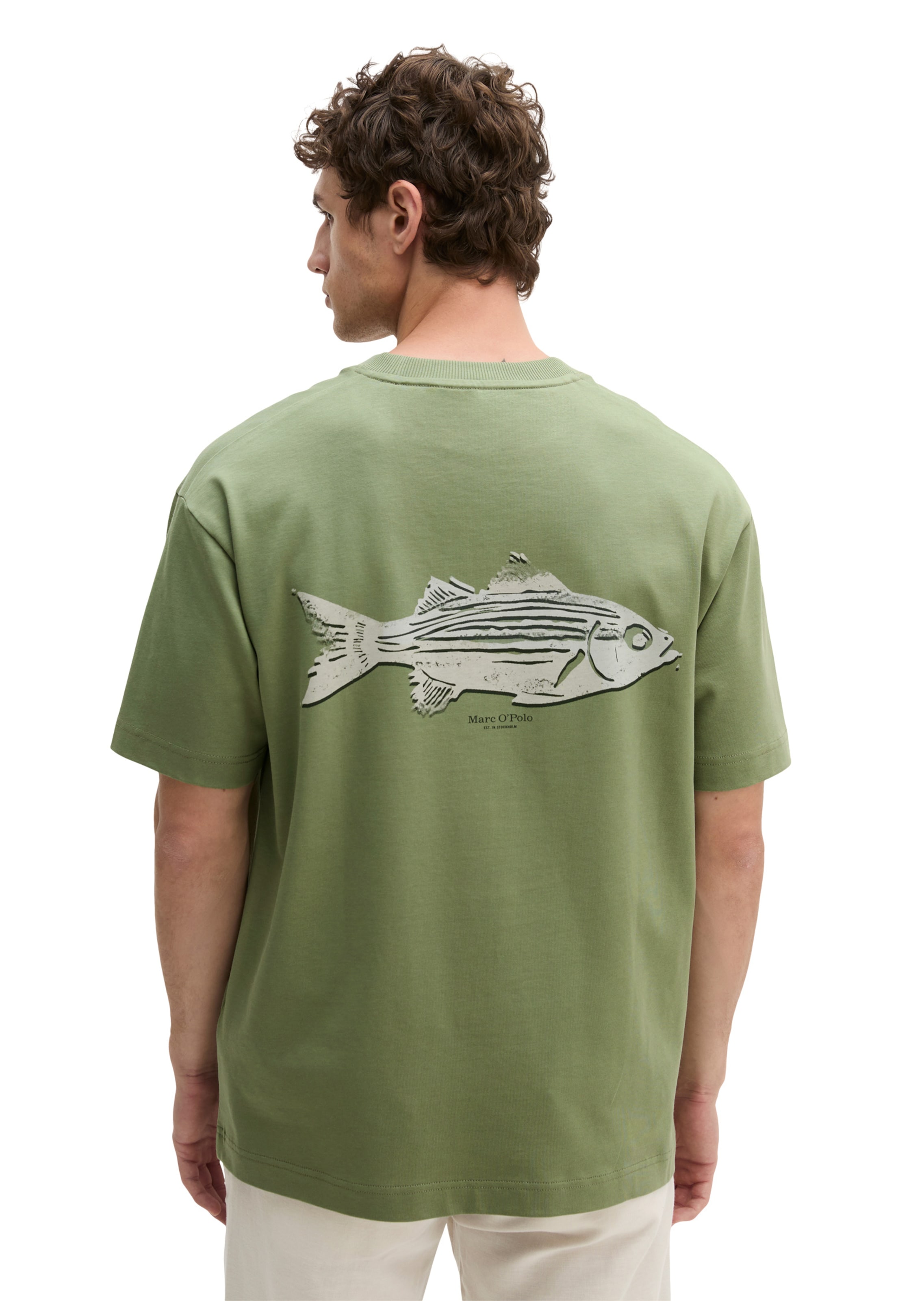 Marc O'Polo Shirt in Groen: voorkant
