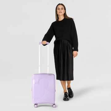 American Tourister Trolley 'Mickey Magic ' in Lila: Vorderseite