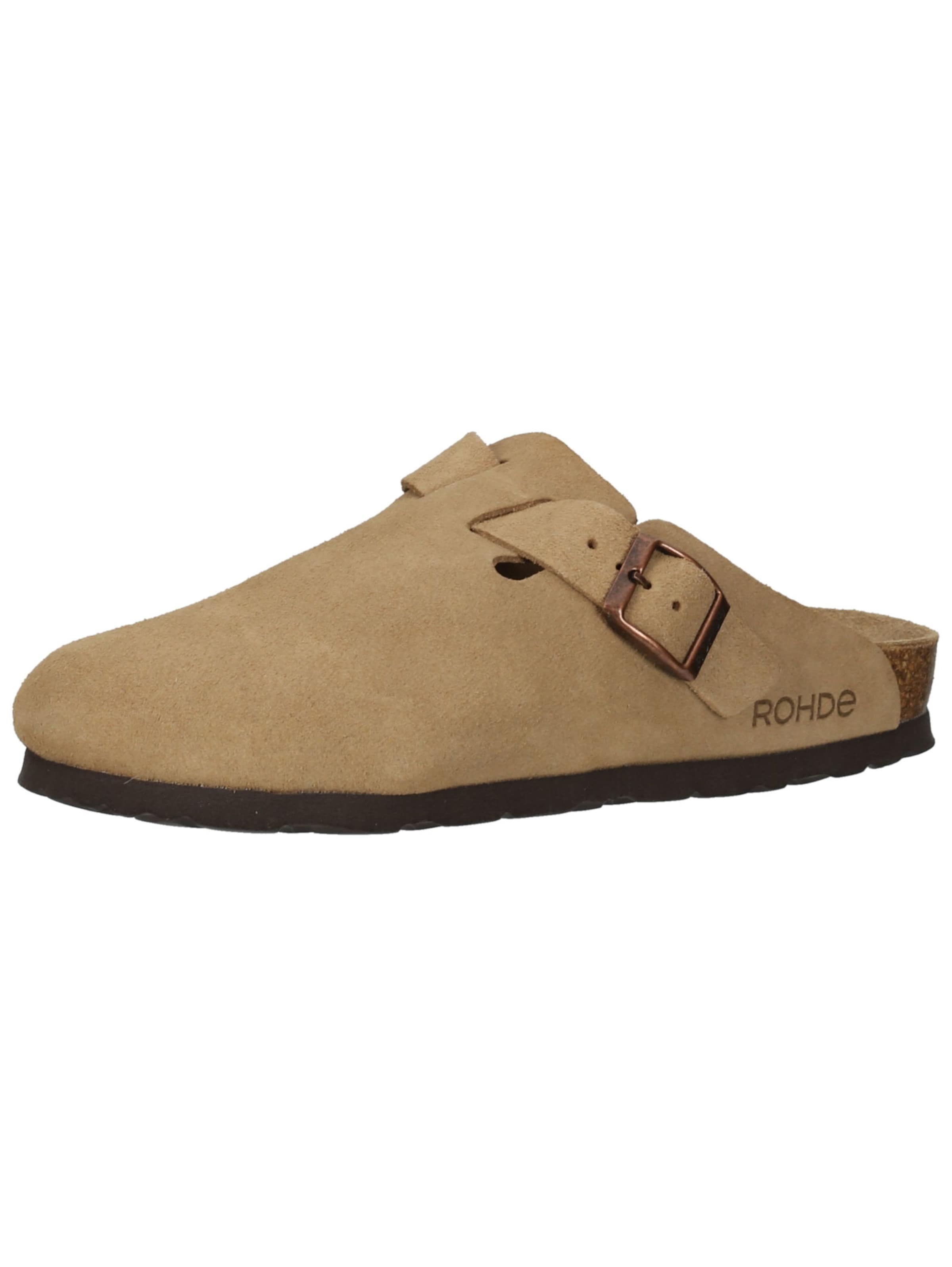 ROHDE Muiltjes 'Alba' in Bruin: voorkant