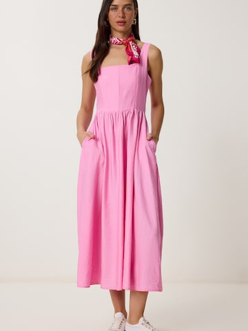 Happiness İstanbul Sukienka w kolorze różowy: przód