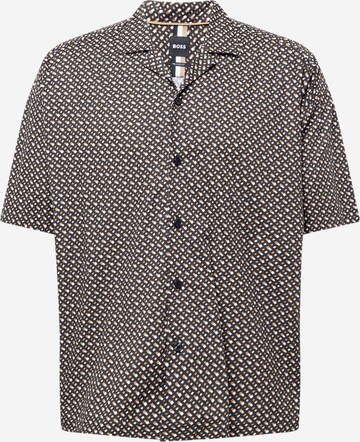 BOSS Comfort fit Button Up Shirt 'Drew' in Brown: front