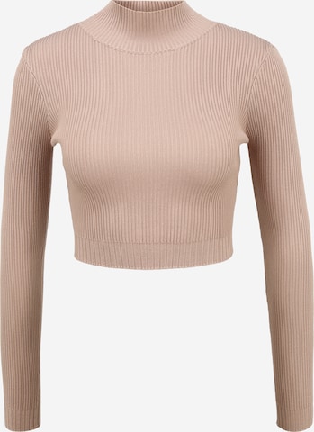 Missguided Petite Sweater in Beige: front