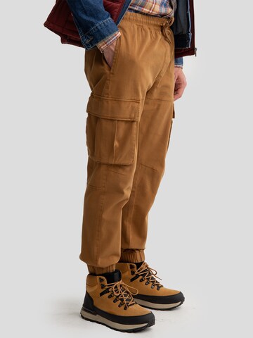 BIG STAR Tapered Cargobroek in Bruin
