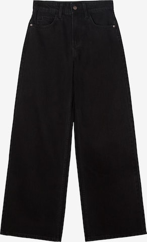 Wide leg Jeans di Bershka in nero: frontale