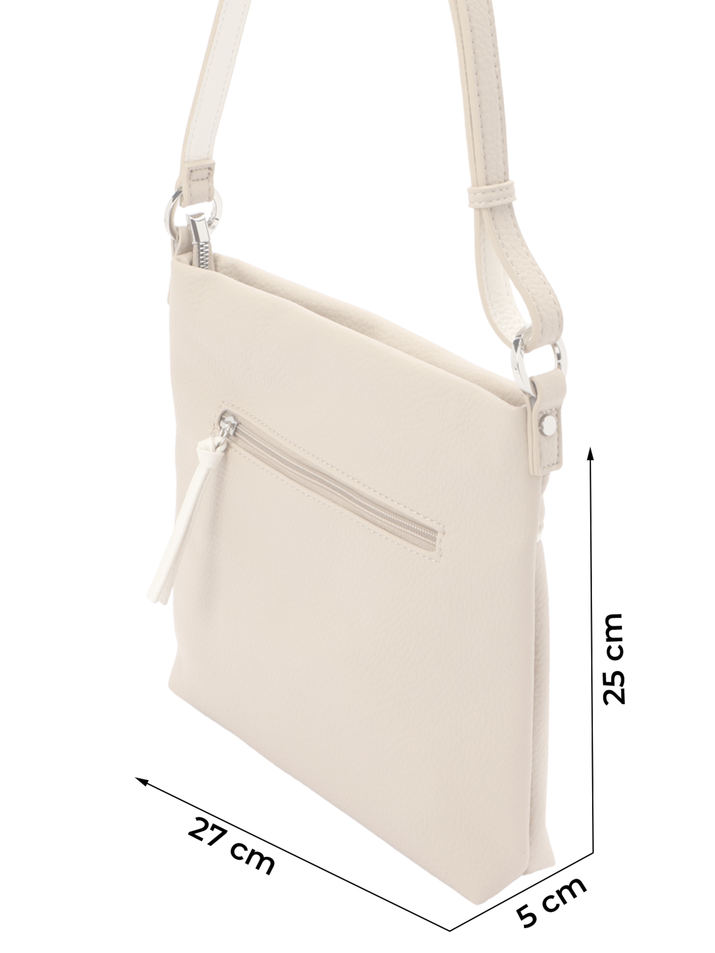 Borsa a tracolla 'Kavita' di Tamaris in beige: frontale