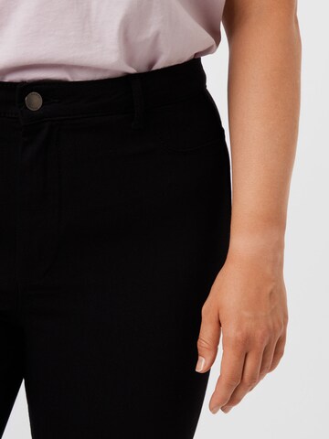 PIECES Curve Skinny Jeans in Black