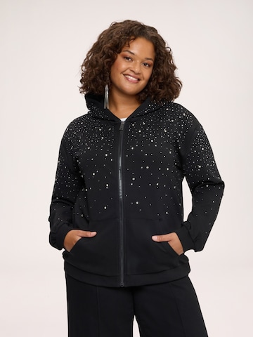 Fiorella Rubino - Sudadera con cremallera en negro