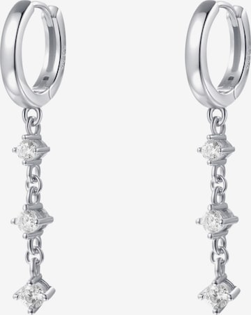 Hey Happiness Earrings 'Dangle' in Silver: front