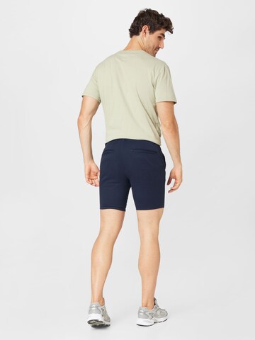 River Island Skinny Shorts in Blau