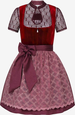 Steigenhöfer Dirndl 'Franziska' in Rot: Vorderseite
