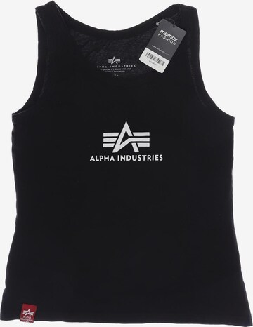 ALPHA INDUSTRIES Top M in Schwarz: predná strana