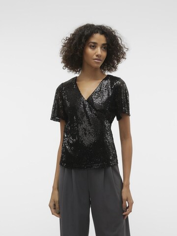 VERO MODA Blouse in Zwart: voorkant