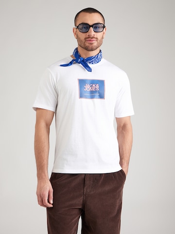 JACK & JONES Μπλουζάκι 'JJRAIN' σε λευκό: μπροστά