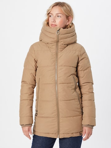 Fli Papigu Winter Jacket 'Get the Stones' in Brown: front