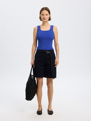 Top in maglia di SELECTED in blu