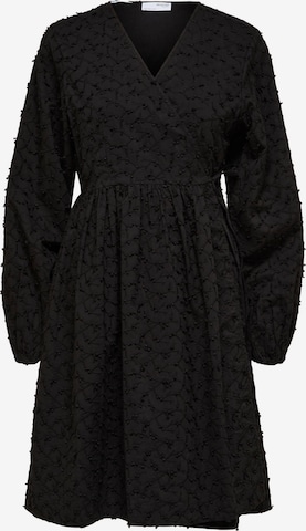 SELECTED FEMME فستان 'Poe' بلون أسود: الأمام
