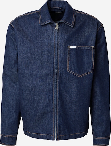 GUESS JEANS Välikausitakki värissä sininen: etupuoli