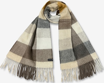Fawler Scarf 'Aurora' in Brown: front