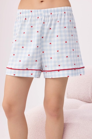 Trendyol - Pijama de pantalón corto en azul