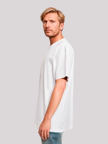 F4NT4STIC Shirt 'Kanagawa Welle Blue' in Wit