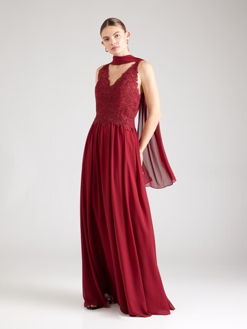 mascara - Vestido de noche en rojo