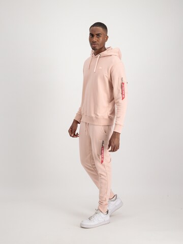 ALPHA INDUSTRIES Sweatshirt 'X-Fit' in Pink